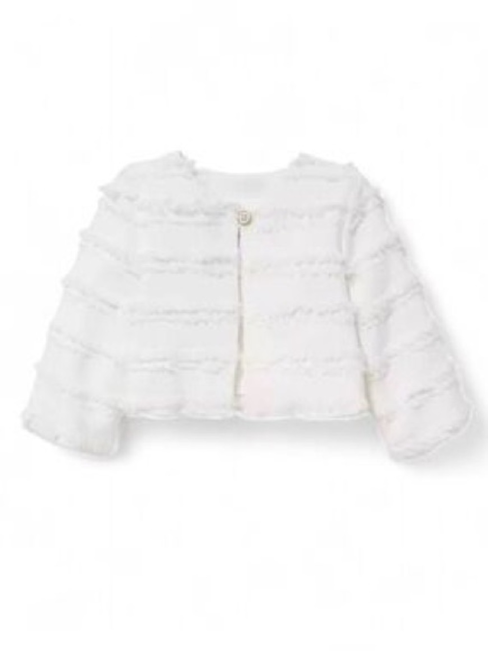 Janie and Jack • White Fringe Jacket